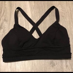 Lululemon Black Mesh Bra Sz 8